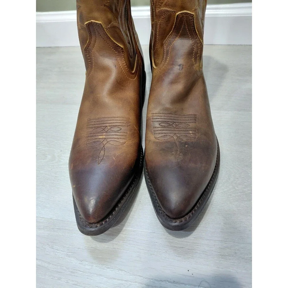 Frye 279034 Men’s Brown Leather Western Boots- sz 10.5 D